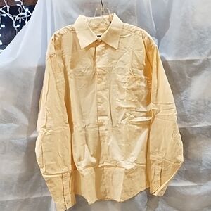 BCBG Men's Light Tan Button Down Shirt